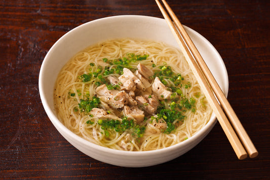 ゆで鶏 にゅうめん