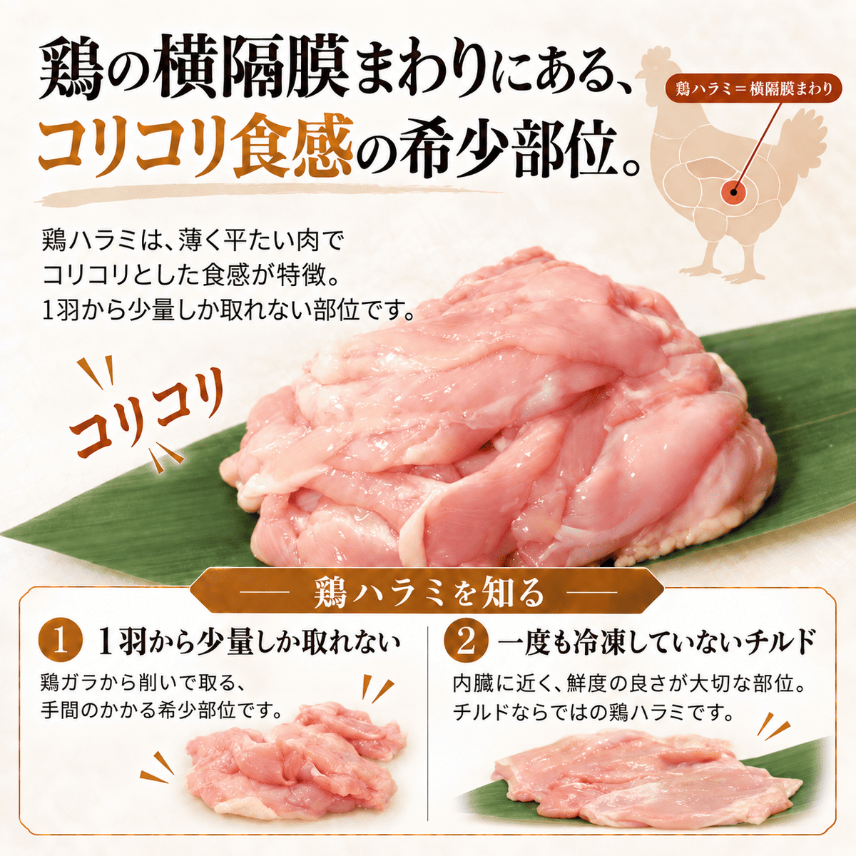 国産 鶏ハラミ