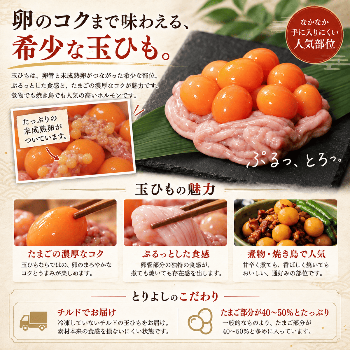 国産 玉ひも (キンカン)