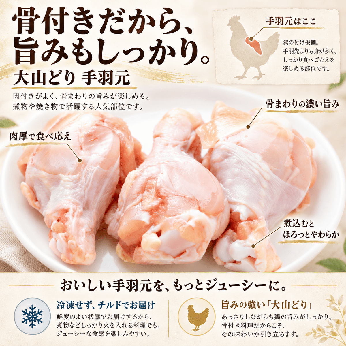 大山どり 手羽元