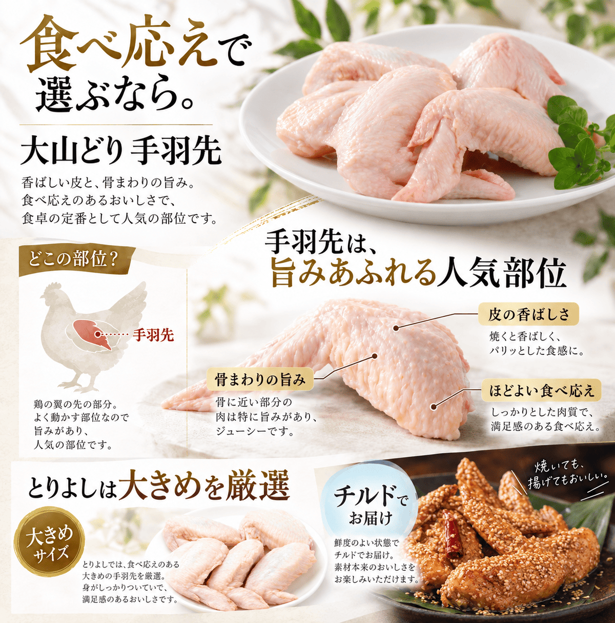 大山どり 手羽先